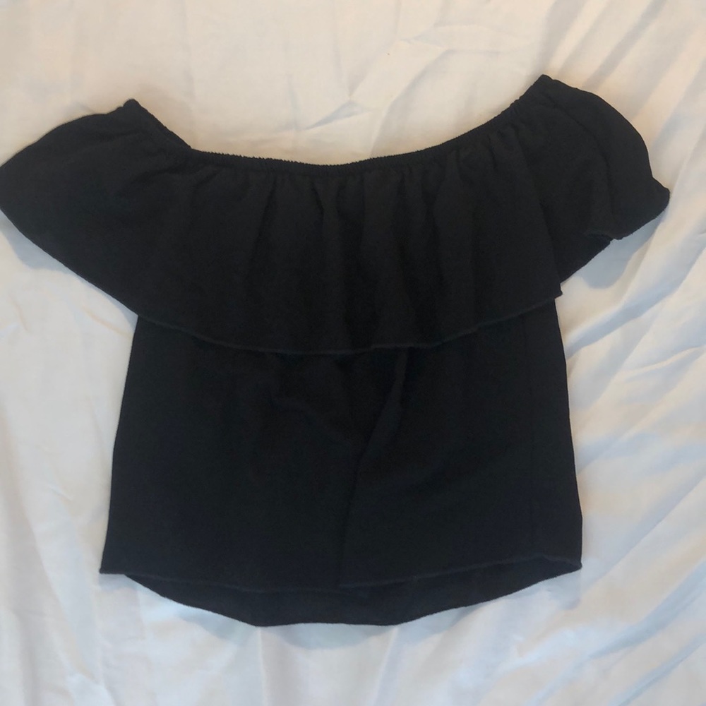 Black Off Shoulder Top